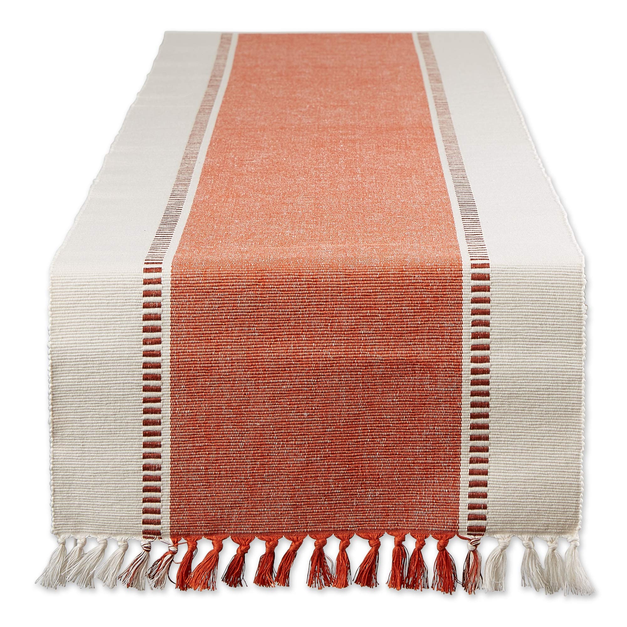 Stripe Woven Table Runner, 13x72-inch, French Blue
