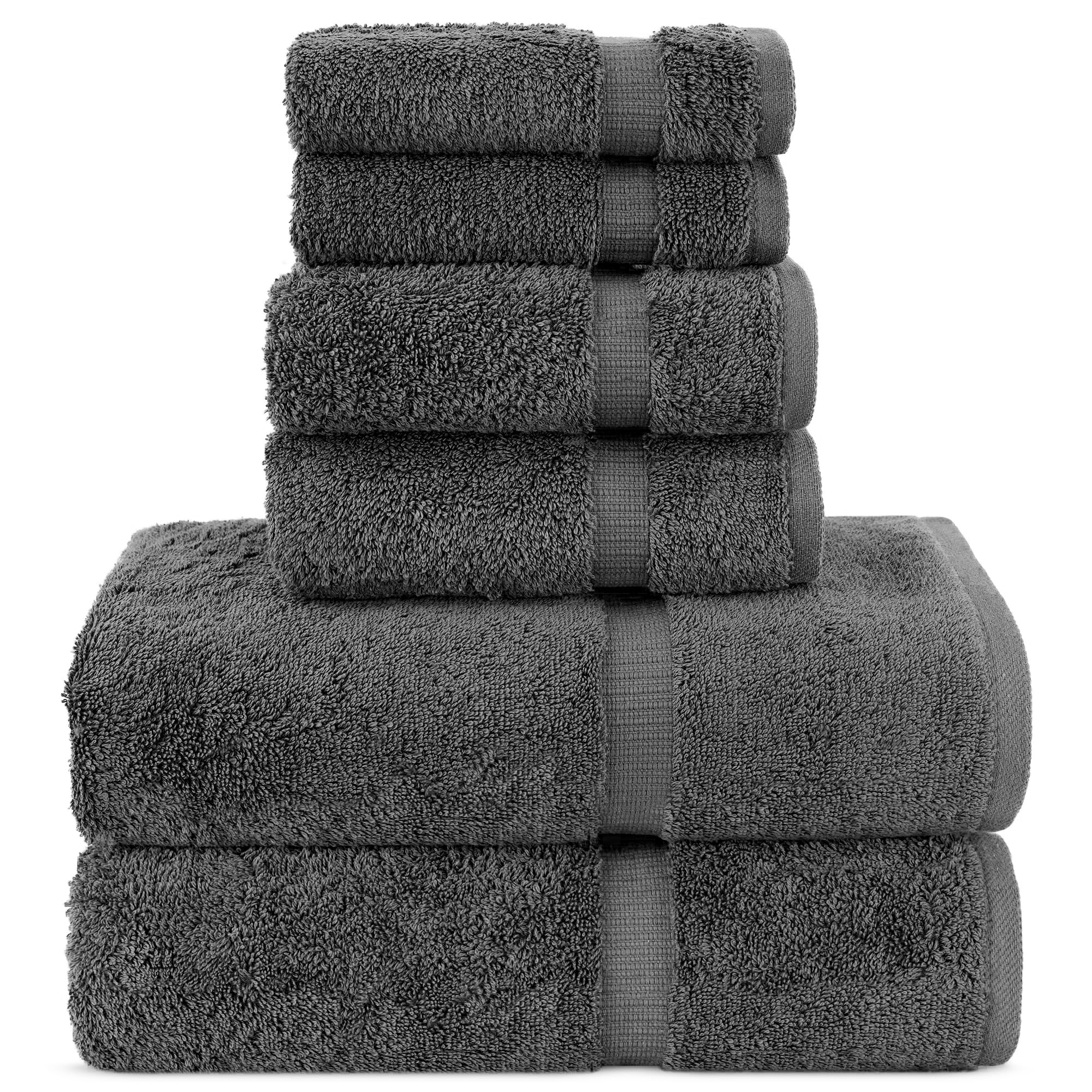 Chakir Turkish Linens 4 Piece Extra Large Bath Towels, 100% Cotton Luxury Turkish Towels for Bathroom, Soft Absorbent Bath Towels, 30 x 60 Inches, Wedgewood