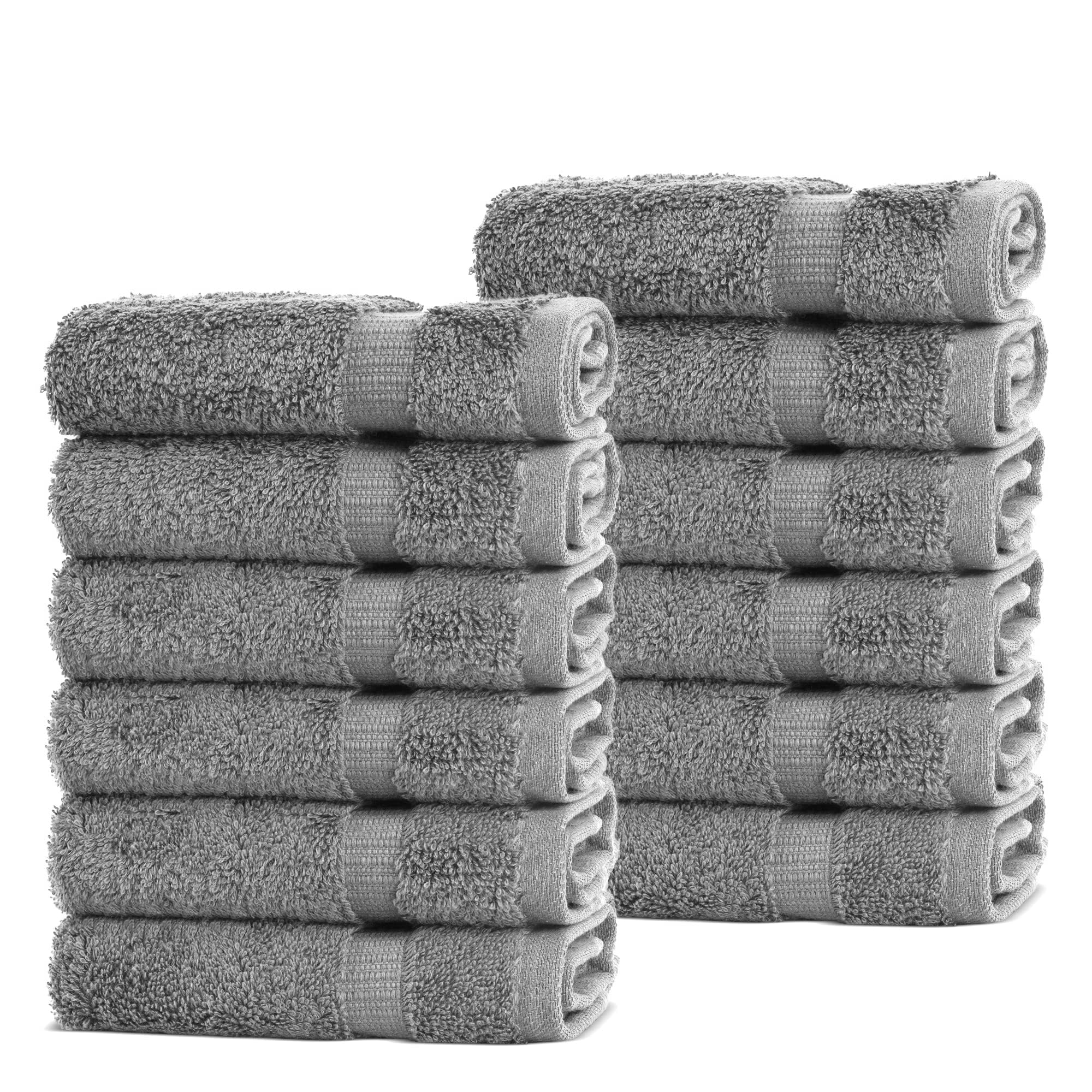 Chakir Turkish Linens 4 Piece Extra Large Bath Towels, 100% Cotton Luxury Turkish Towels for Bathroom, Soft Absorbent Bath Towels, 30 x 60 Inches, Wedgewood