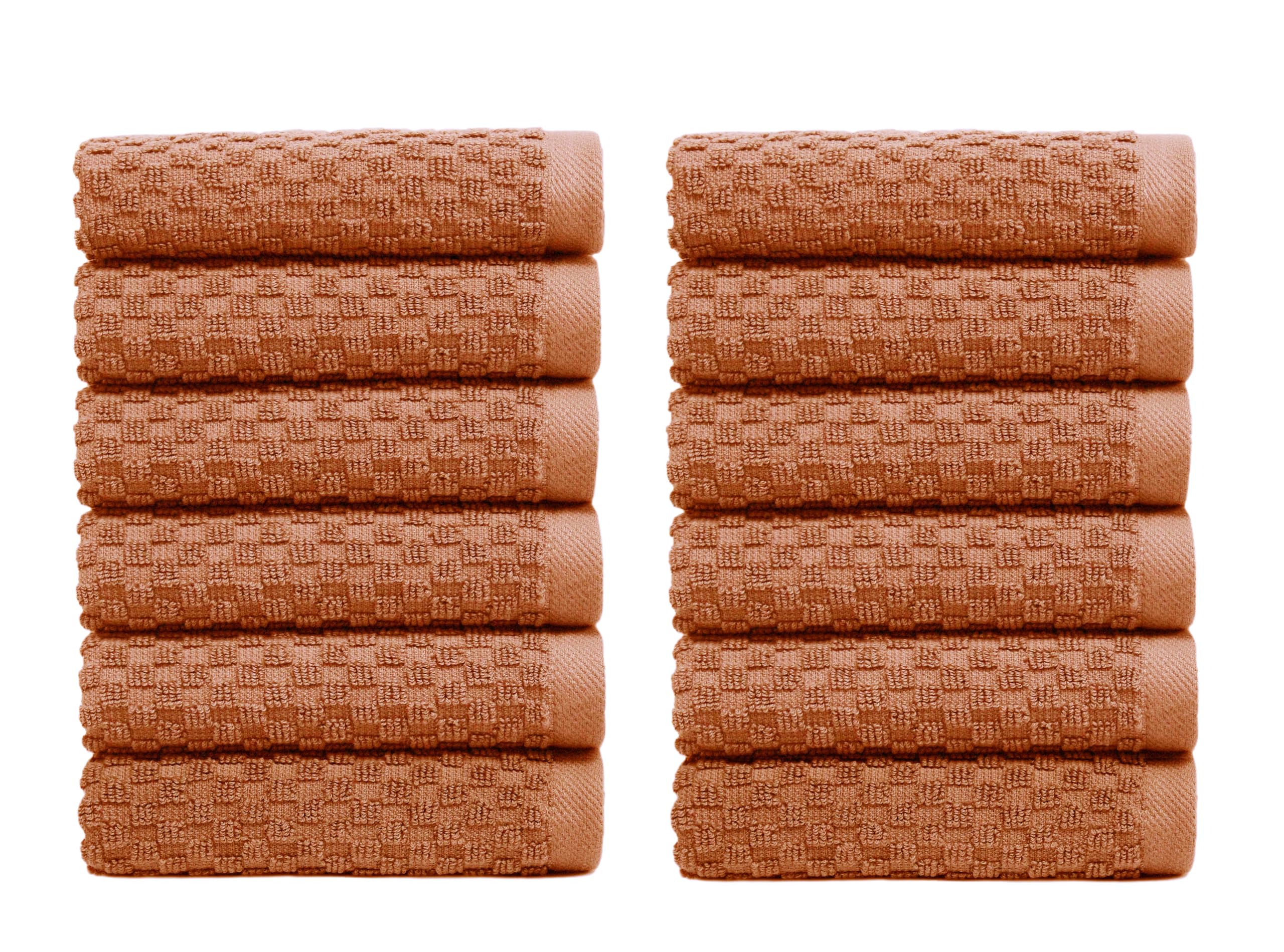 Set of 4 Linen Waffle Weave Bath Towels, 100% Ringspun Cotton 30"×56" Quick Dry Towels