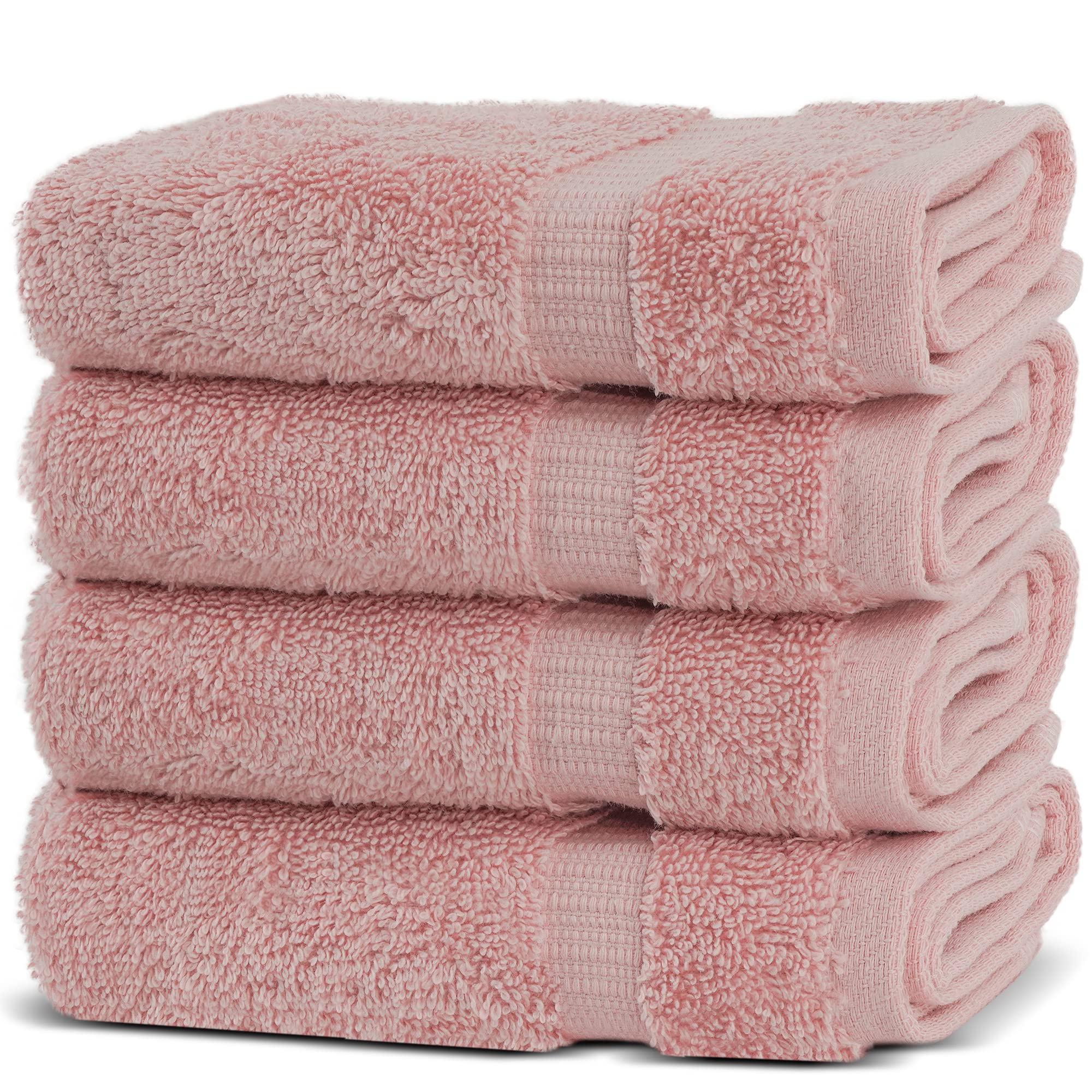 Chakir Turkish Linens 4 Piece Extra Large Bath Towels, 100% Cotton Luxury Turkish Towels for Bathroom, Soft Absorbent Bath Towels, 30 x 60 Inches, Wedgewood