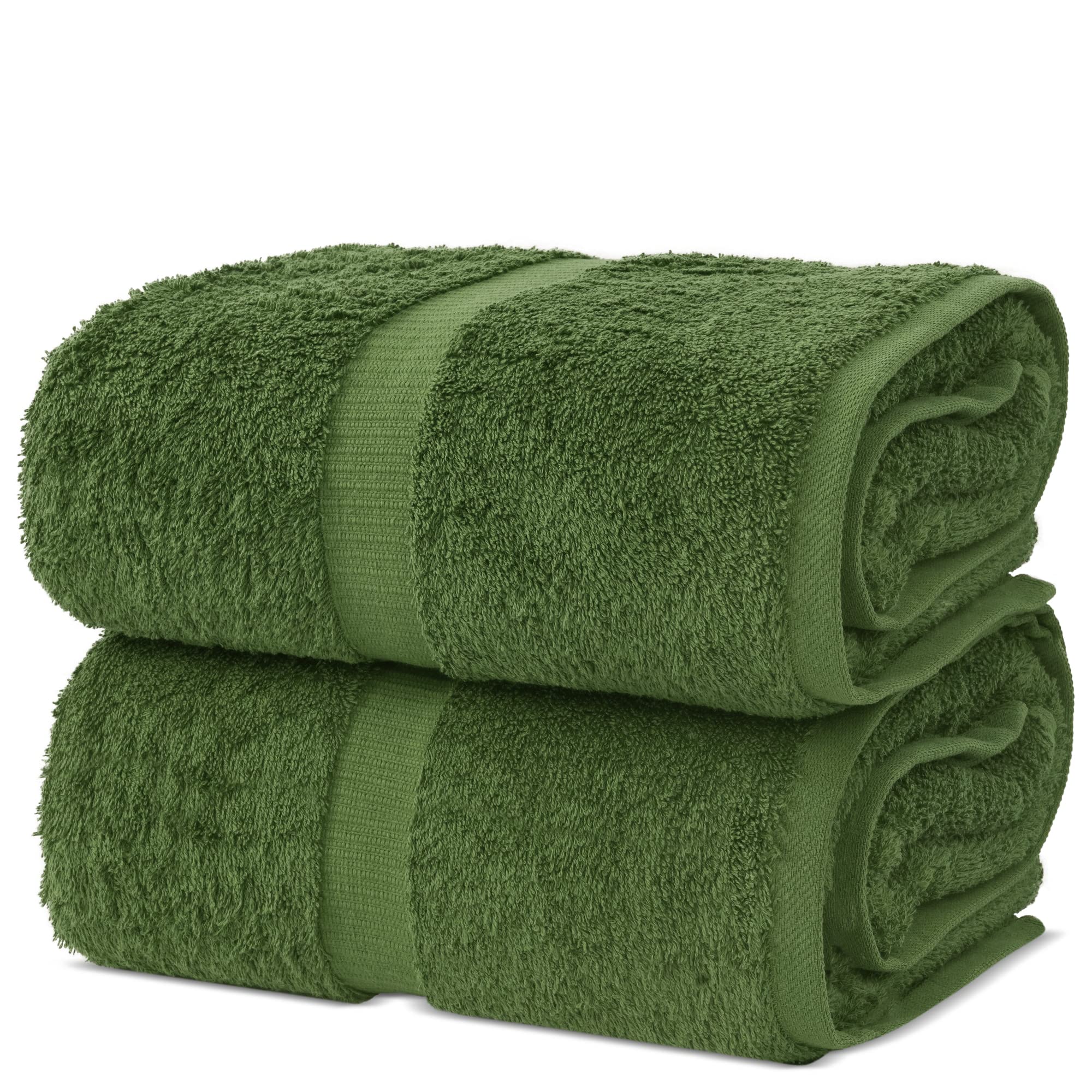 Chakir Turkish Linens 4 Piece Extra Large Bath Towels, 100% Cotton Luxury Turkish Towels for Bathroom, Soft Absorbent Bath Towels, 30 x 60 Inches, Wedgewood