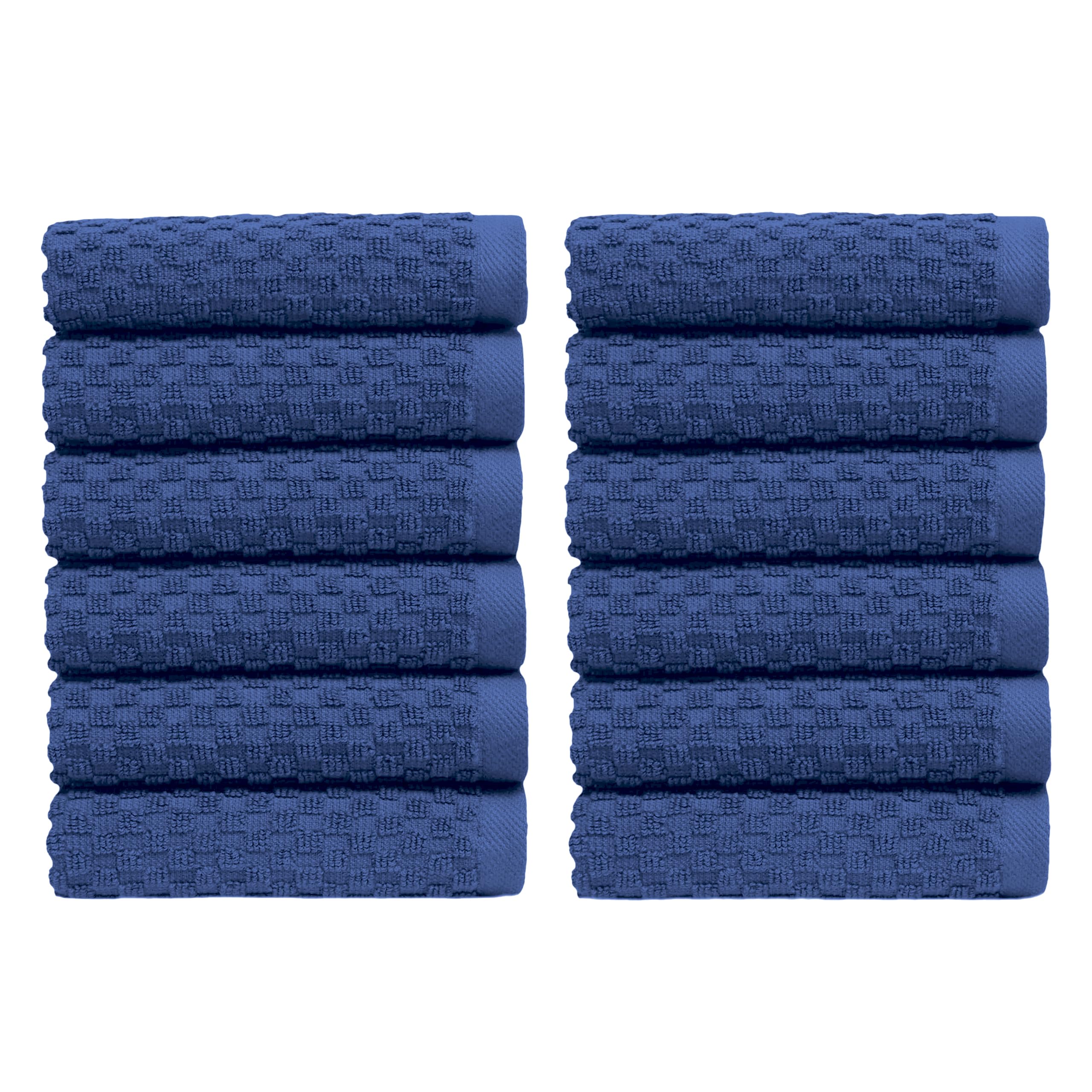 Set of 4 Linen Waffle Weave Bath Towels, 100% Ringspun Cotton 30"×56" Quick Dry Towels