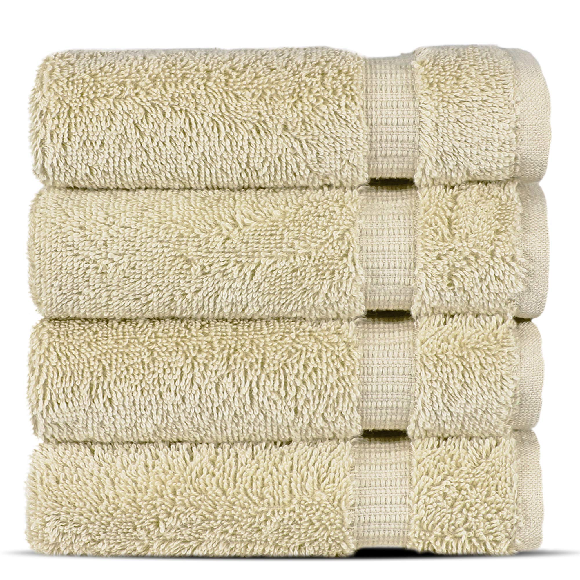 Chakir Turkish Linens 4 Piece Extra Large Bath Towels, 100% Cotton Luxury Turkish Towels for Bathroom, Soft Absorbent Bath Towels, 30 x 60 Inches, Wedgewood