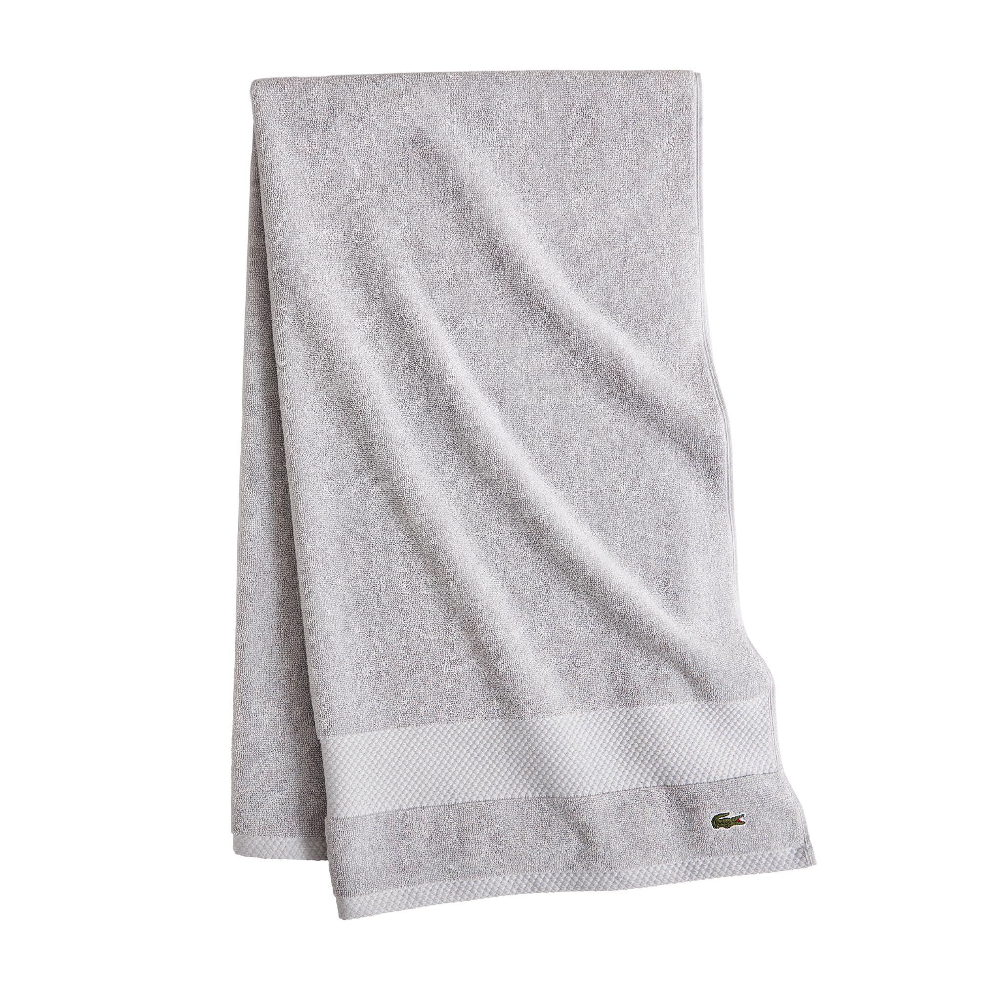 Lacoste Heritage 100% Supima Cotton Bath Towel, Aloe, 30" x 54" – Highly Absorbent & Quick Drying, Premium Super Soft Bath Towel, Bathroom Essential, Gift for All Occasions, Machine Washable