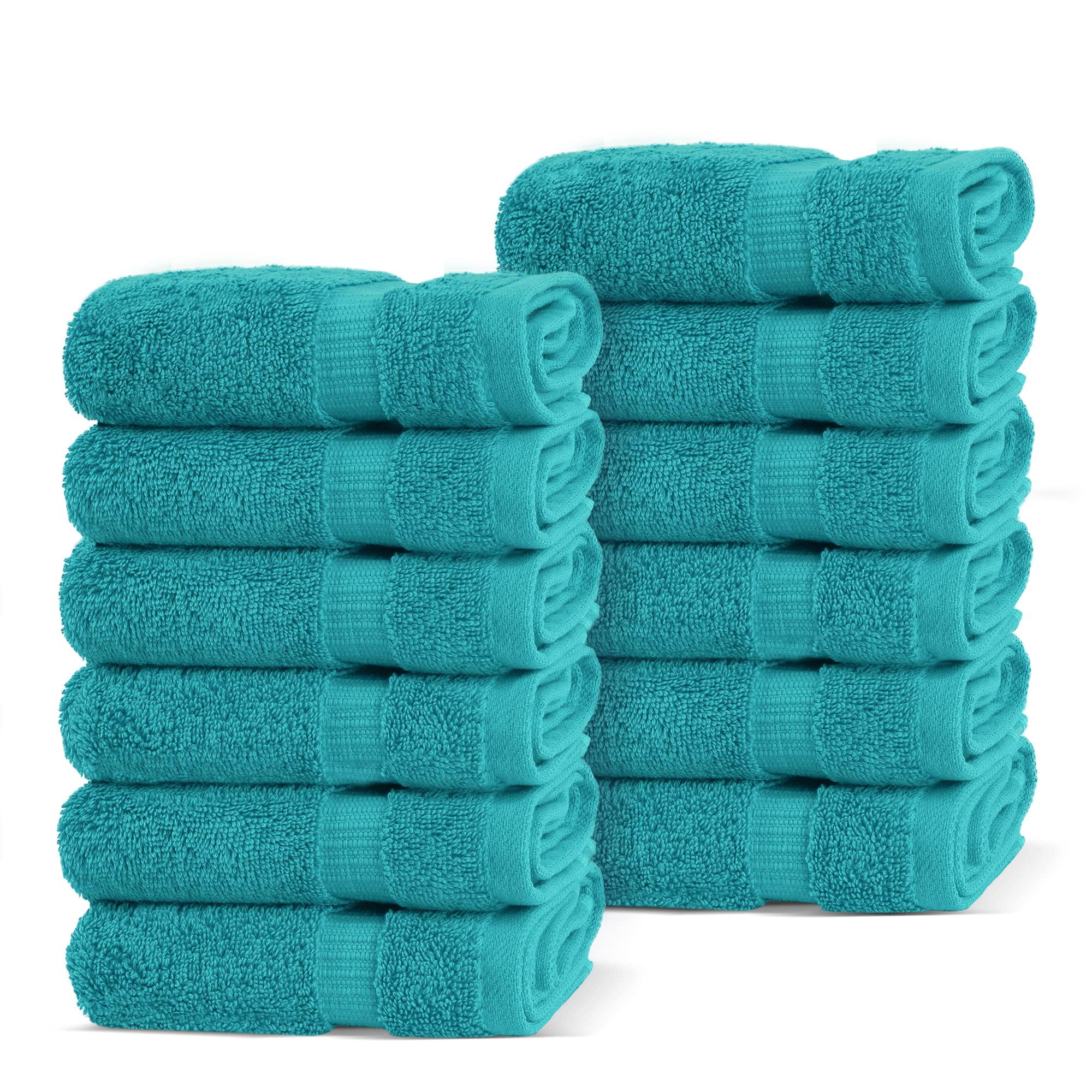 Chakir Turkish Linens 4 Piece Extra Large Bath Towels, 100% Cotton Luxury Turkish Towels for Bathroom, Soft Absorbent Bath Towels, 30 x 60 Inches, Wedgewood